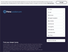 Tablet Screenshot of primelocation.com